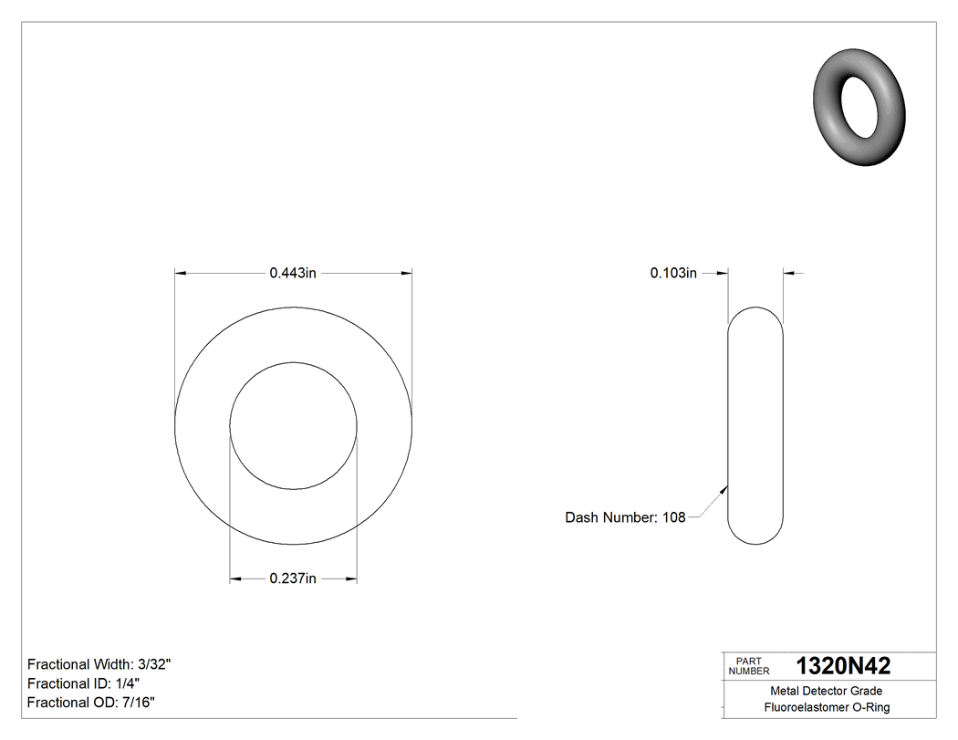 Technical drawing - 1320N42
